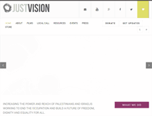 Tablet Screenshot of justvision.org